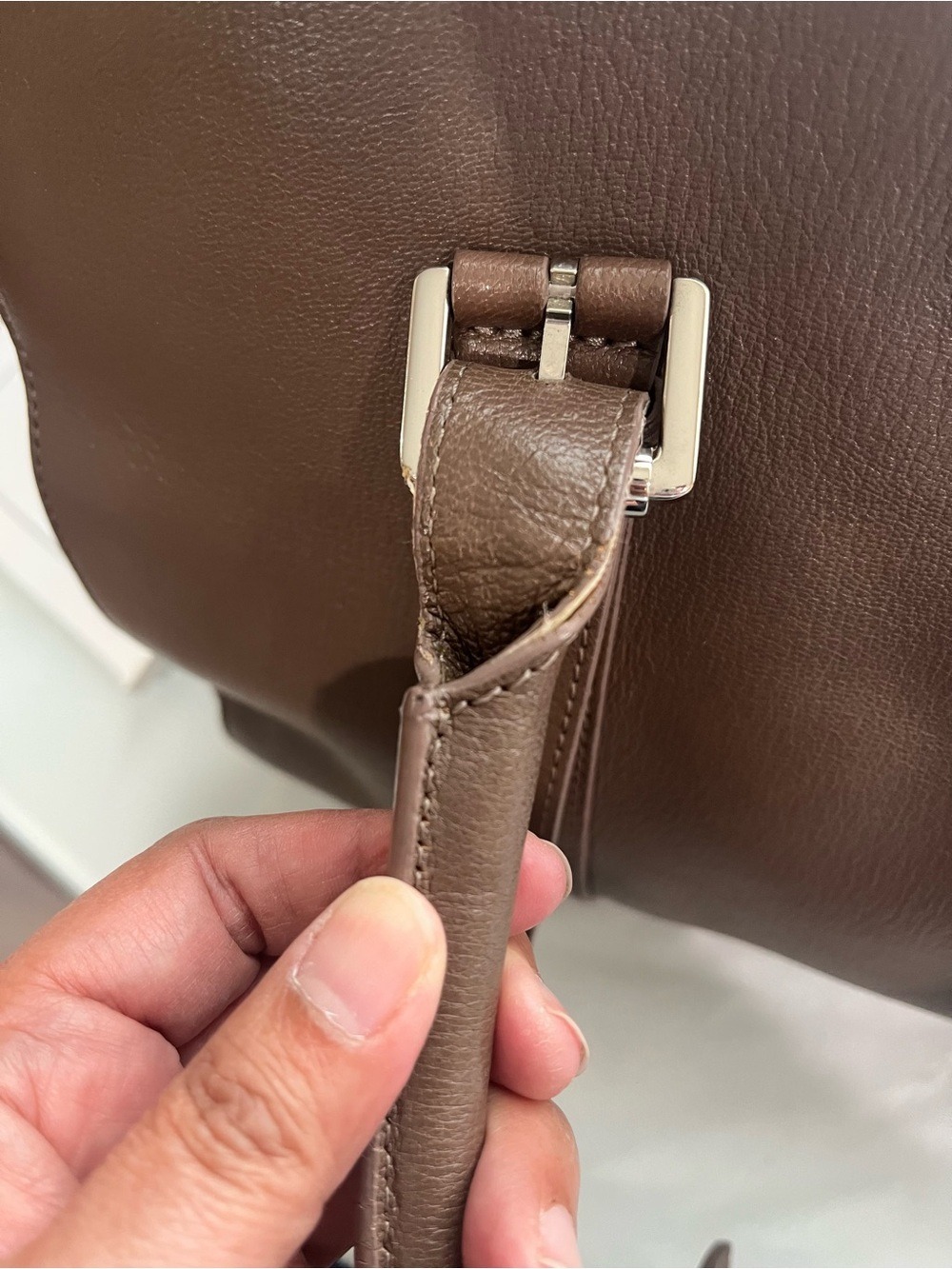 MULBERRY TAUPE ZIPPERED BAYSWATER - Picture 10 of 15
